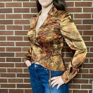 Vintage Joseph Ribkoff Wrap Shirt